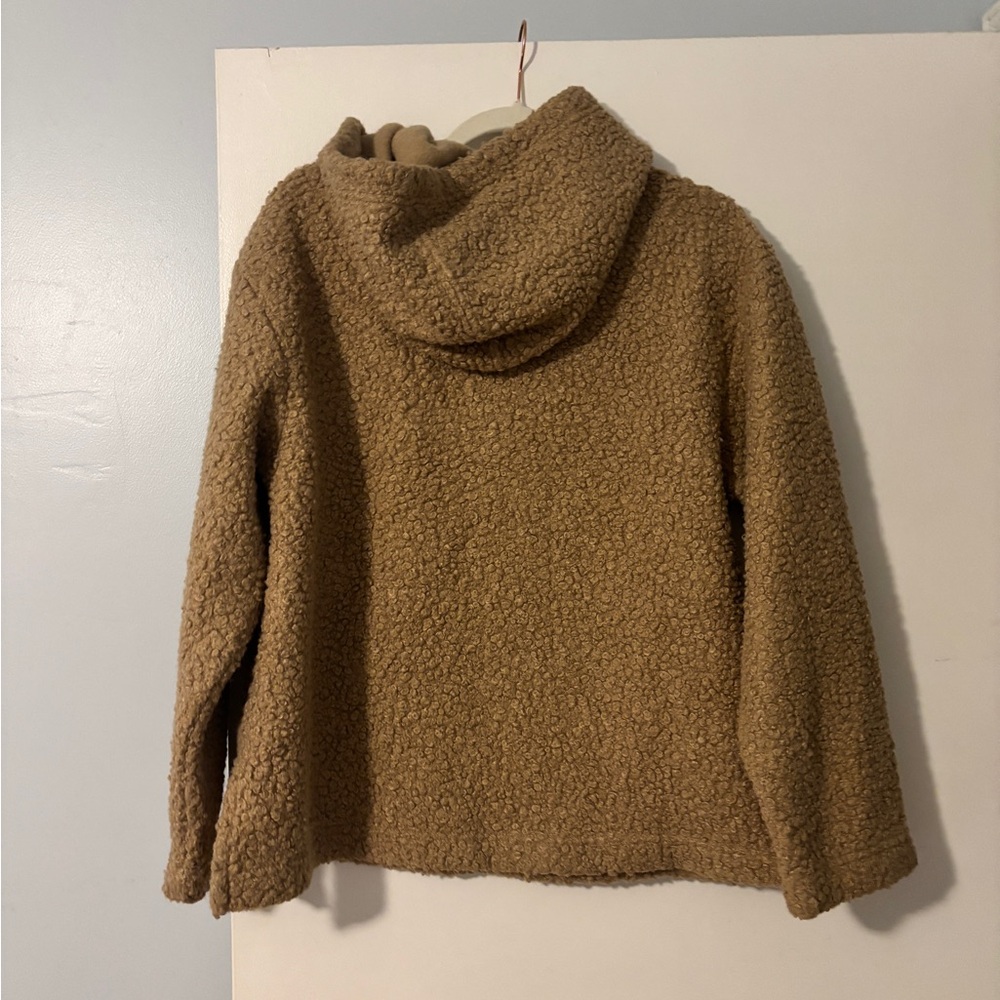 STAUD Sherpa Hoodie in Mocha - Picture 5 of 5